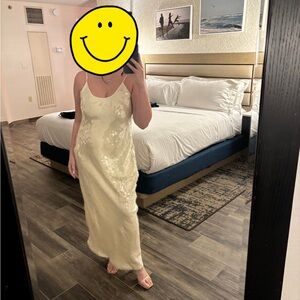 Topshop Sequin Maxi Slip Dress